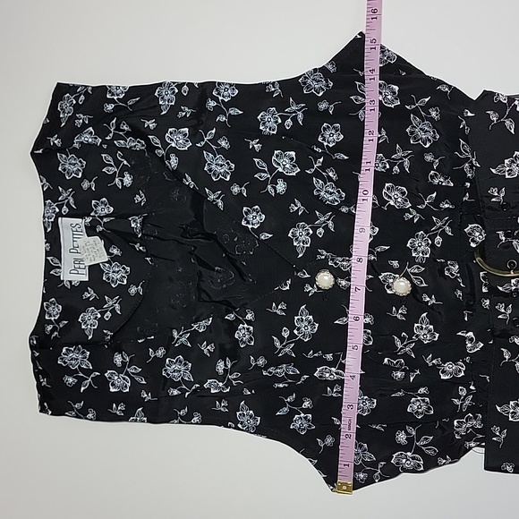 PERI PETITES FLORAL PRINT BLACK  DRESS/SIZE  6 - Picture 11 of 17